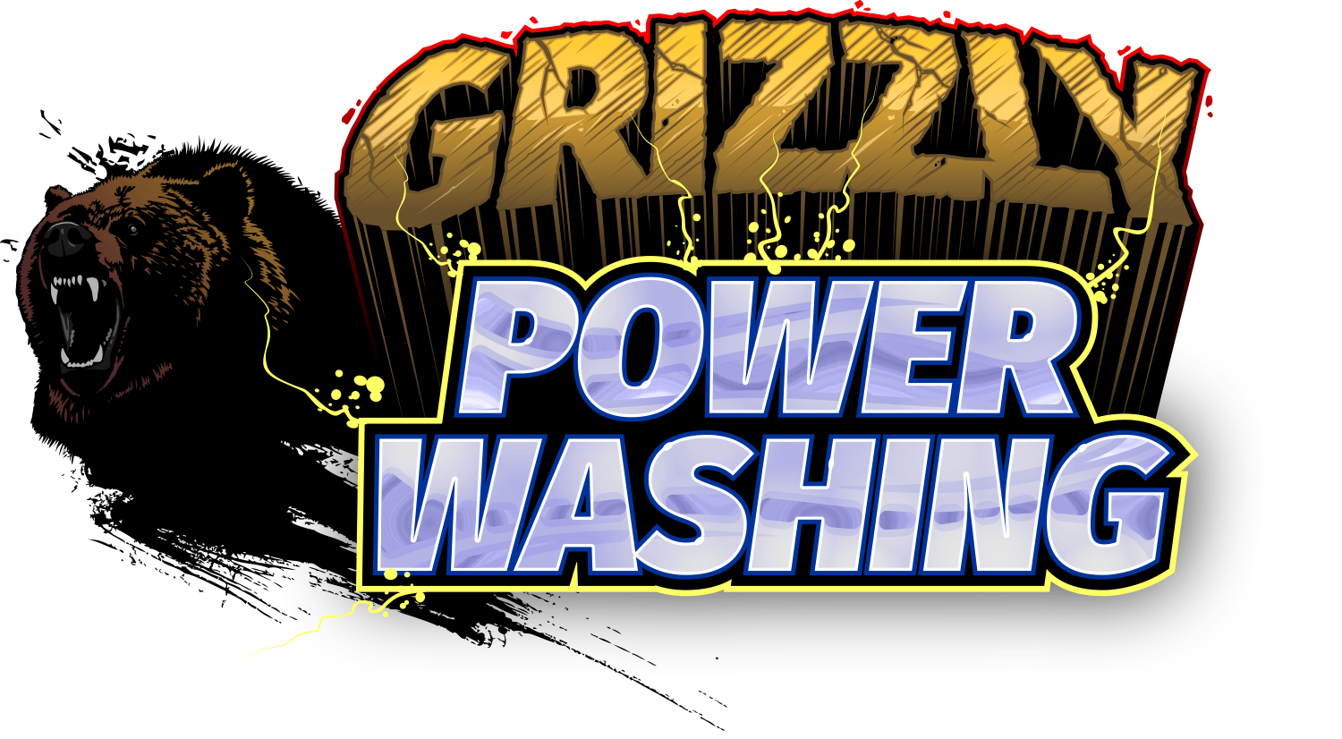 Grizzly Power Washing Logo